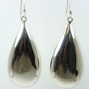 Sterling Silver Drop Modernist Earrings
