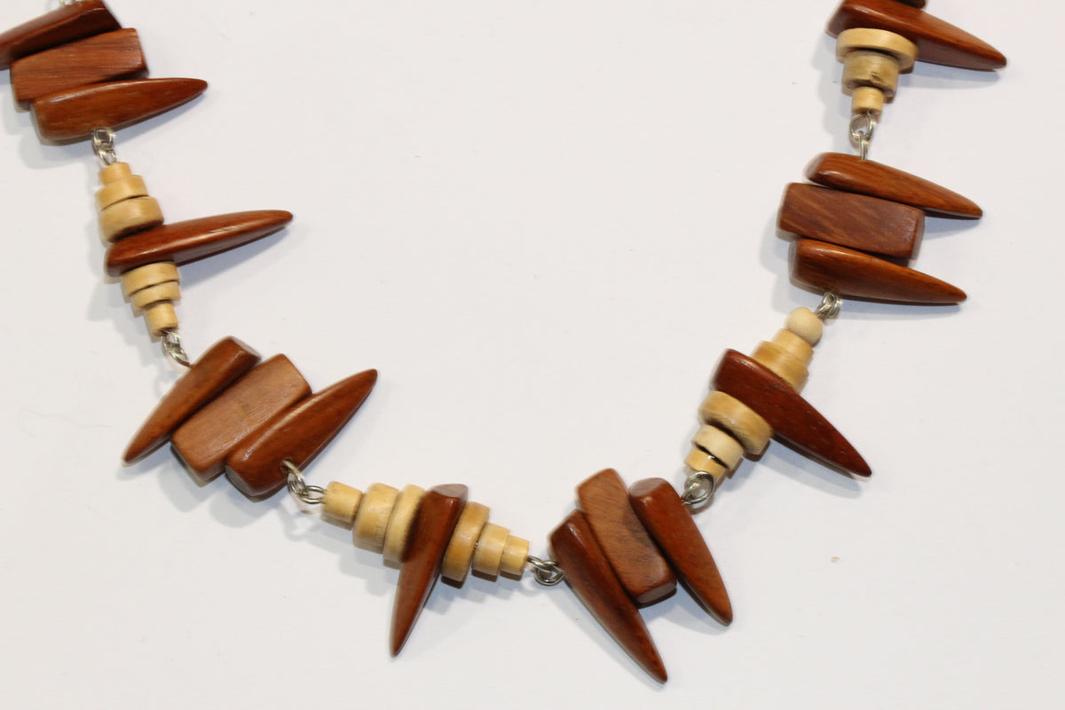 Natural Wood Necklace
