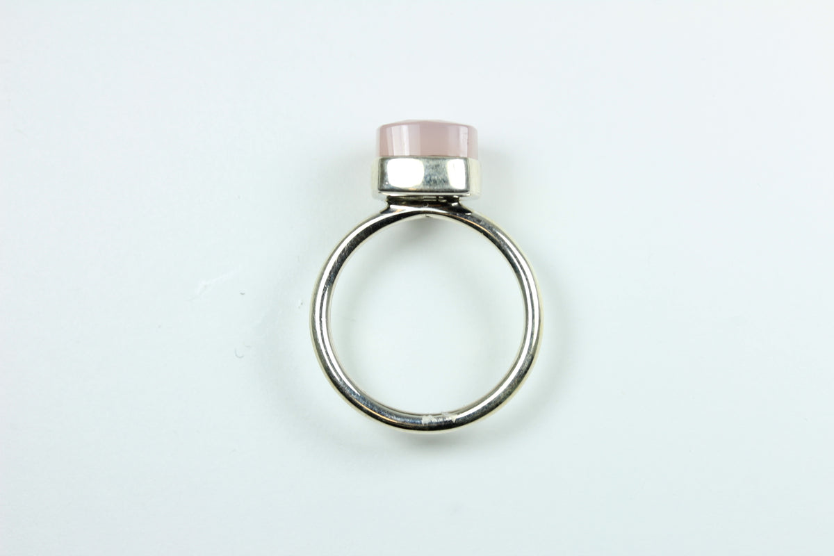 Sterling Silver Rose Quartz Ring