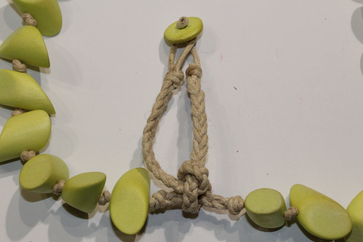 Green Wood Necklace