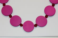 Pink Wood Necklace