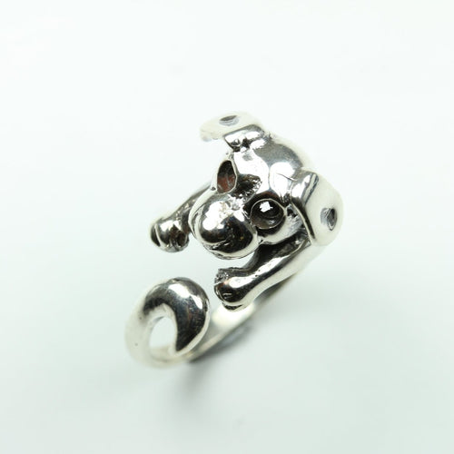 Sterling Silver Puppy Dog Ring