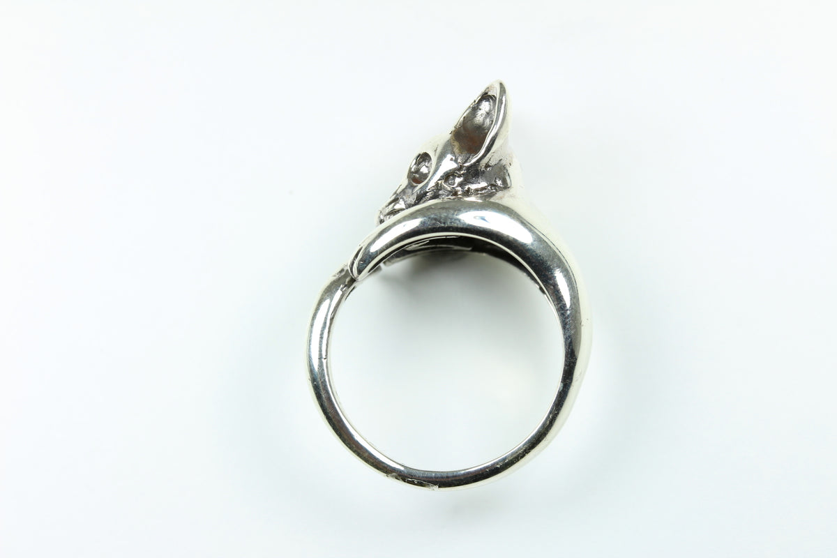 Sterling Silver Fox Ring