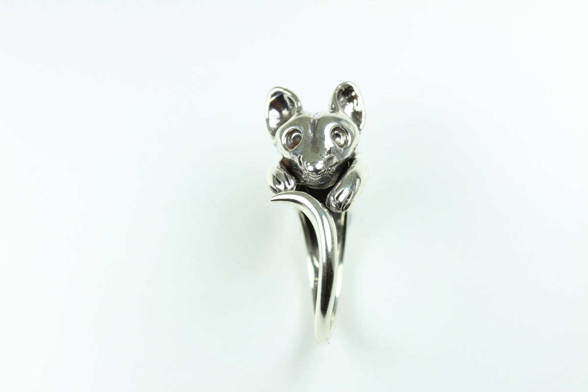 Sterling Silver Fox Ring