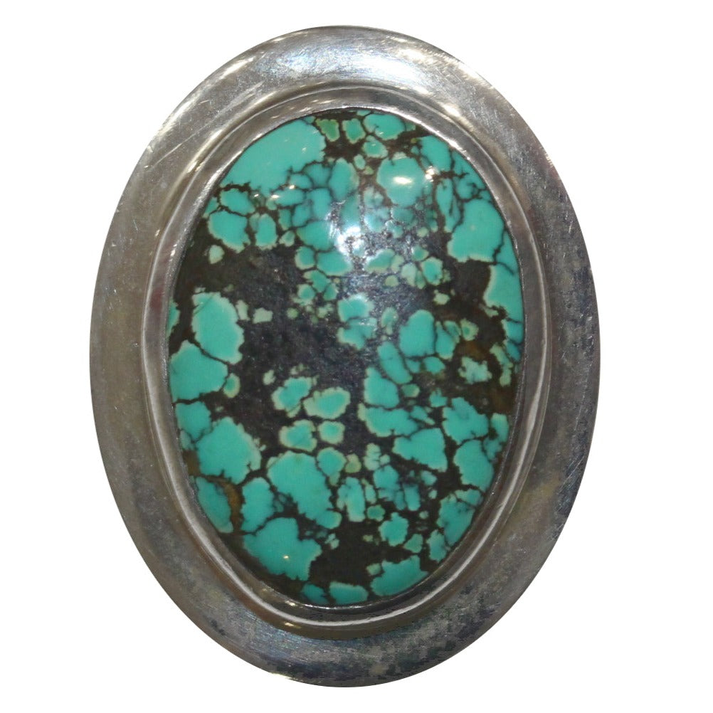 Sterling Silver Mottled Turquoise Ring
