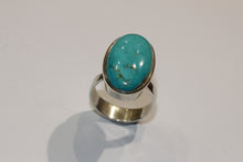 Sterling Silver Turquoise Oval Ring