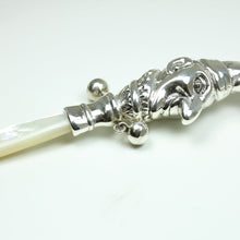 Sterling Silver Mother Of Pearl Jester Rattle