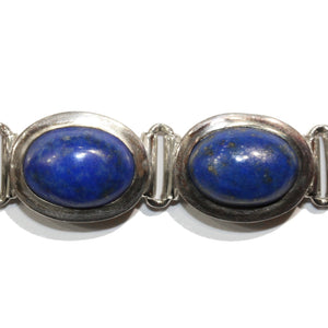 Lapis Lazuli Silver Bracelet