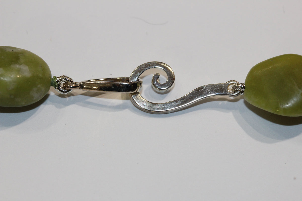 Irish Connemara Marble and Horn Necklace