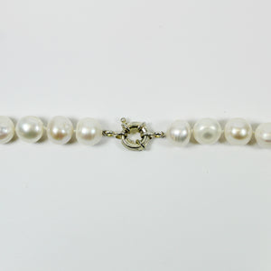 Irridecent White Freshwater Pearl Necklace