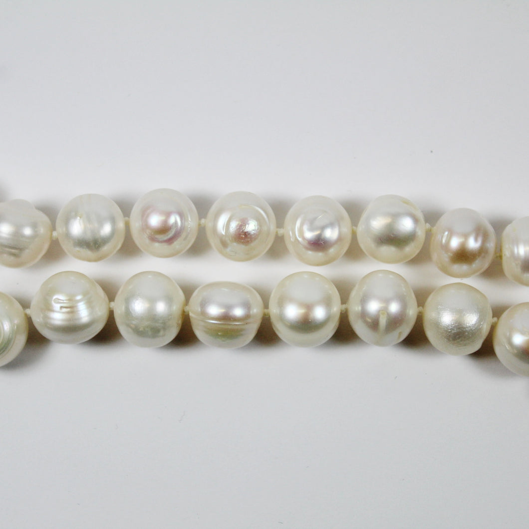 Irridecent White Freshwater Pearl Necklace