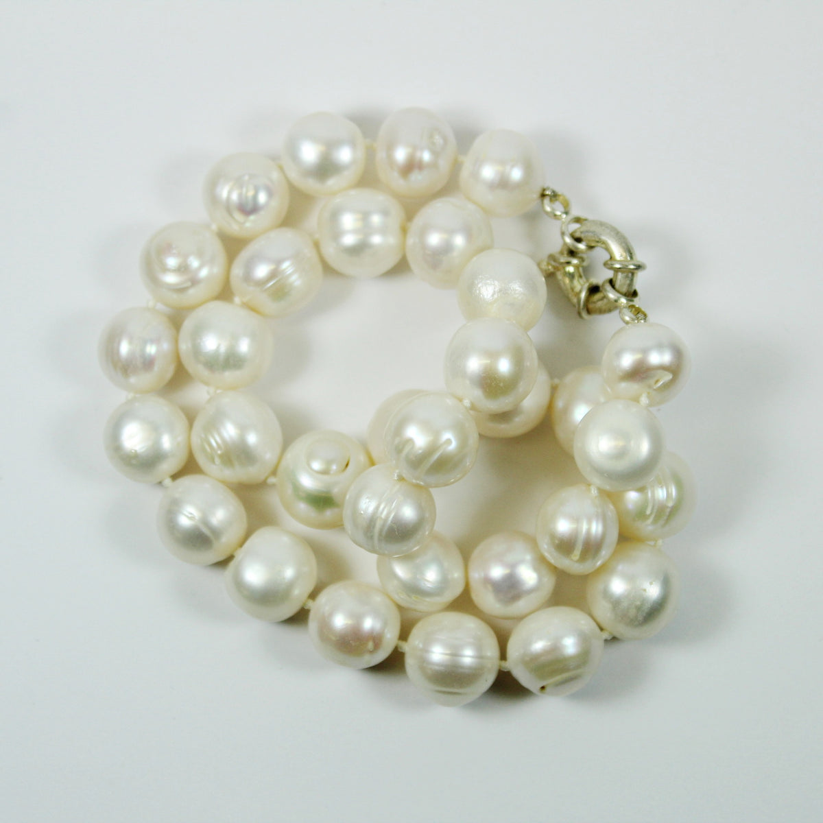 Iridescent White Freshwater Pearl Necklace