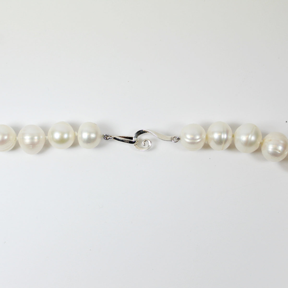 White 12mm Freshwater Pearl Beaded Necklace