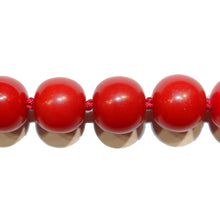 Red Round Bakelite Necklace