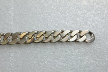 Sterling Silver Curb Chain with Safety Latch Mens Bracelet