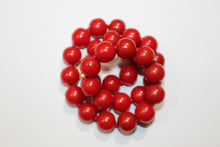 Red Round Bakelite Necklace