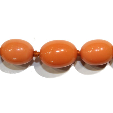 Peach Bakelite Necklace