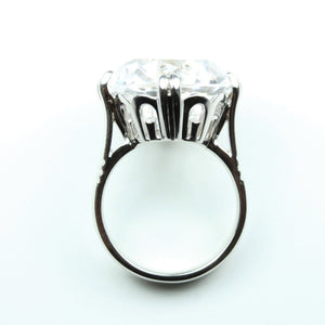 18ct White Gold 10ct Rock Crystal Dress Ring
