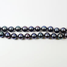 Black Tahitian 8mm Pearl Beaded Necklace