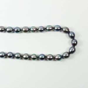 Black Peacock Tahitian 5mm Pearl Beaded Necklace
