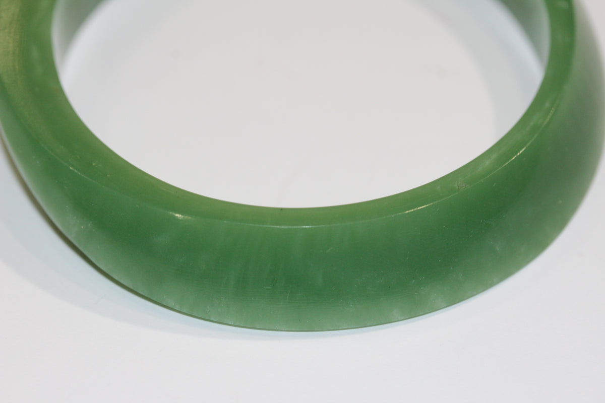 Green Lucite Bangle