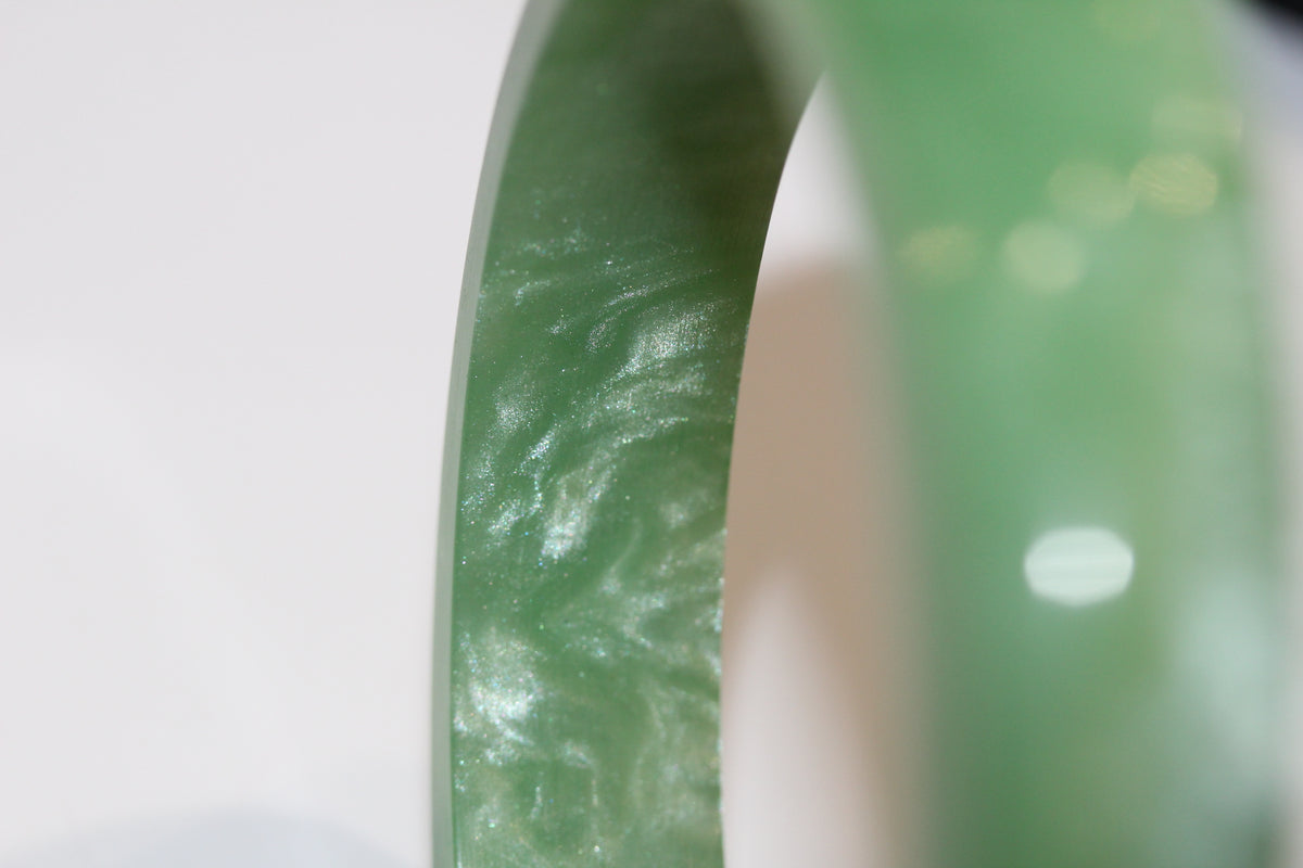 Green Lucite Bangle