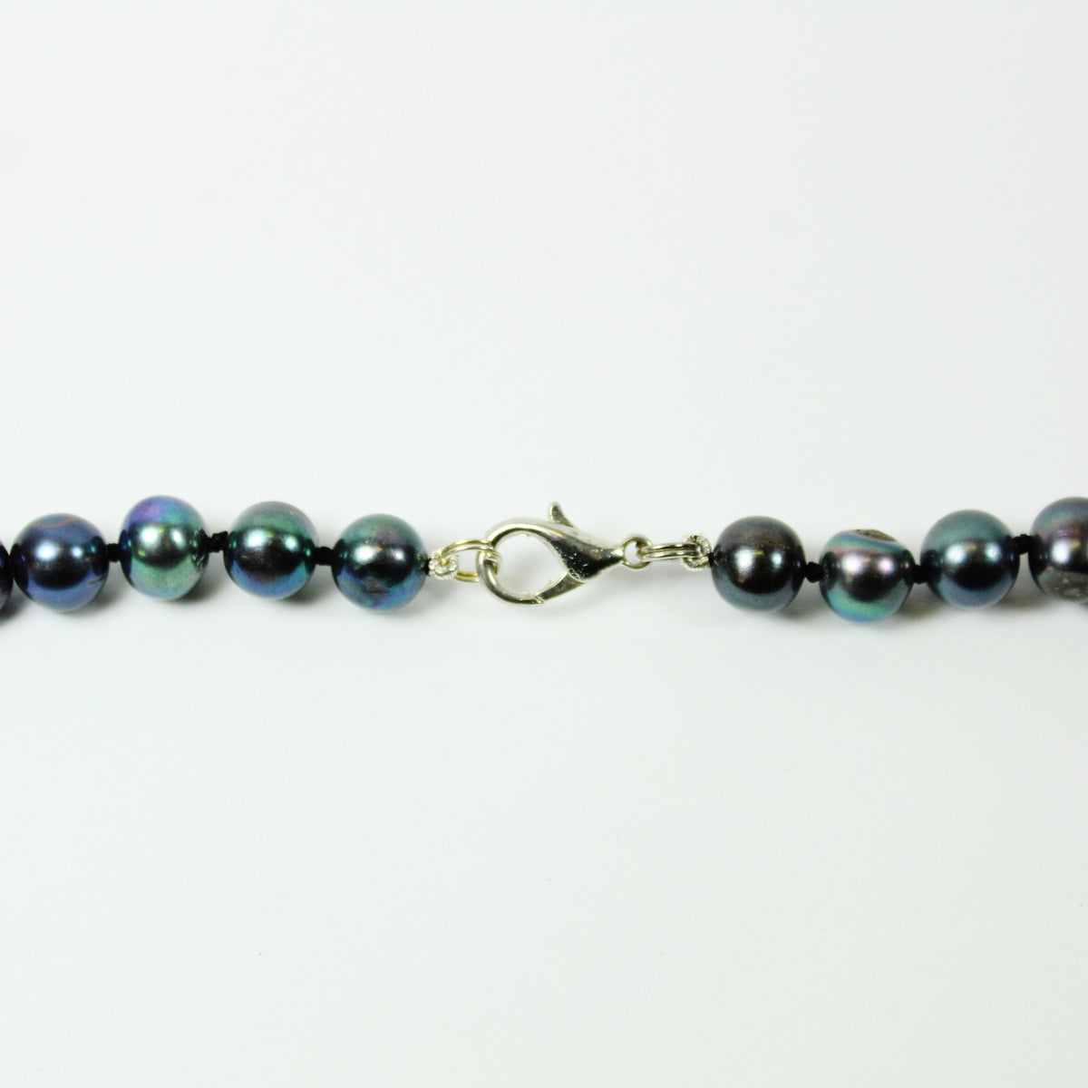Black Peacock Tahitian Pearl Beaded Necklace