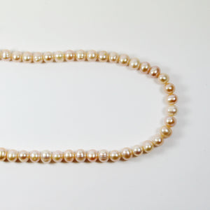 Dainty Peach Freshwater Pearl Necklace