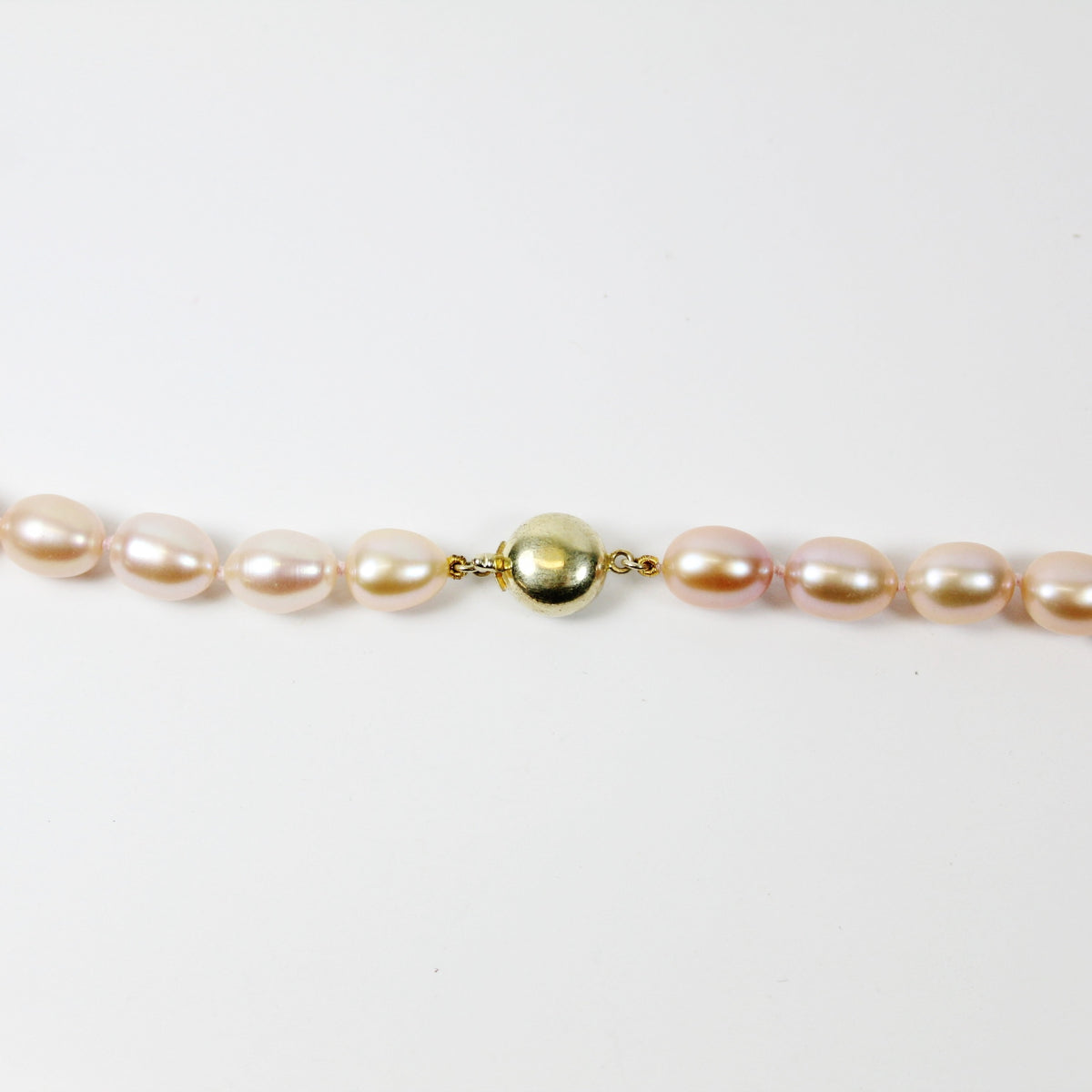 Pale Pink Cultured Pearl Necklace
