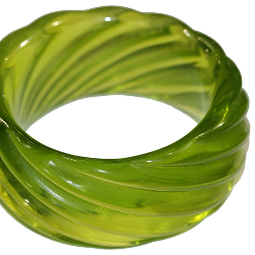 Vintage Green Lucite Bangle