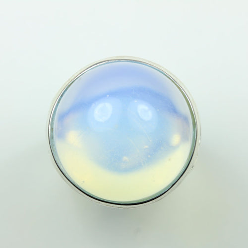 Sterling Silver Round Opalite Ring