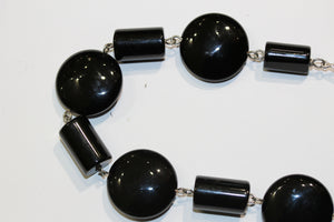 Onyx and Silver Necklace