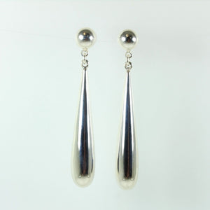 Sterling Silver Teardrop Stud Earrings