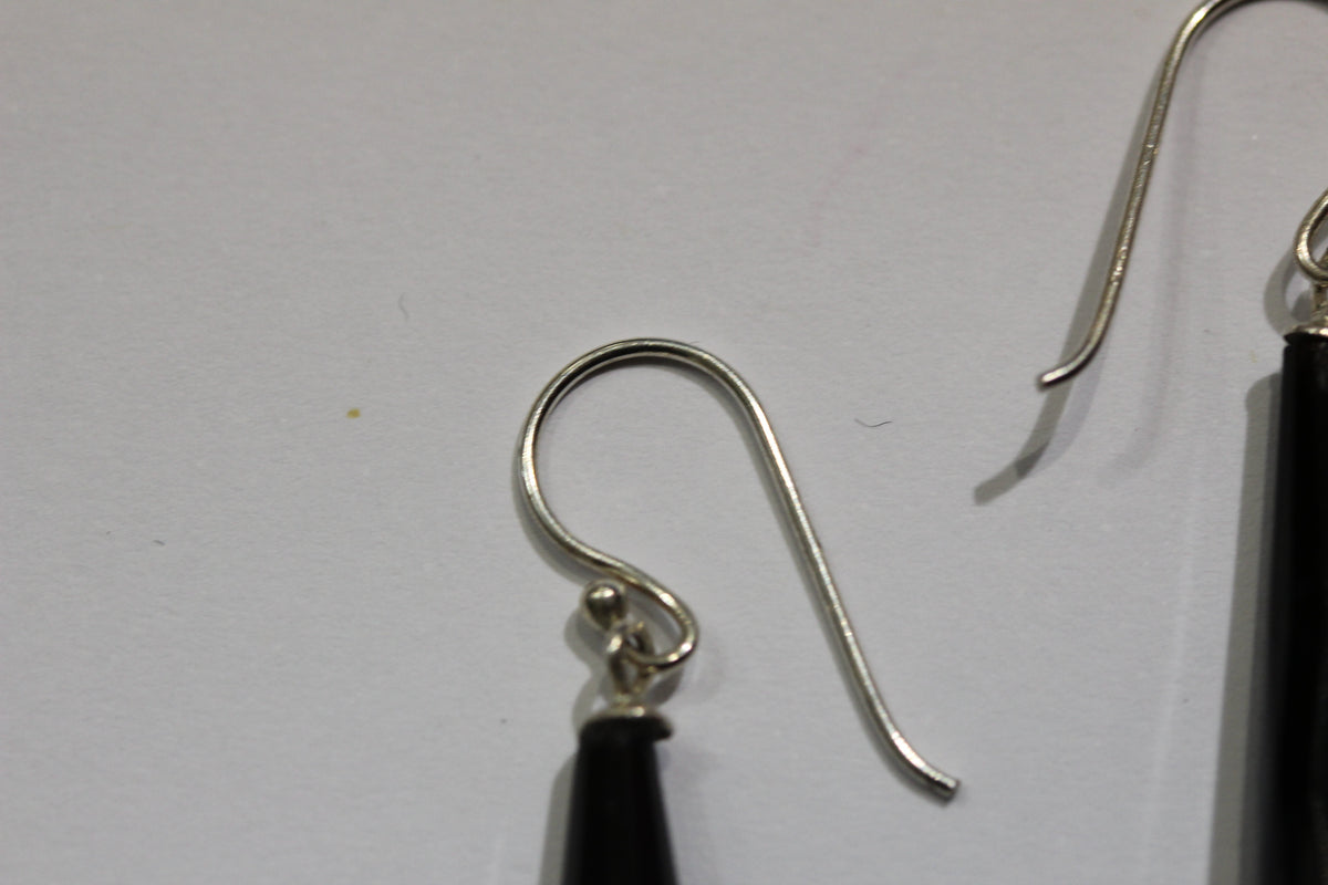 Natural Onyx Drop Earrings