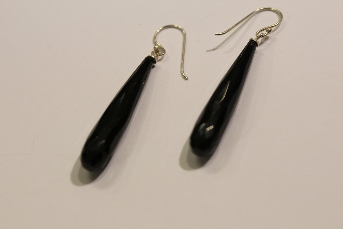 Natural Onyx Drop Earrings