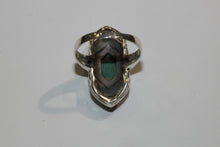 Malachite and Marcasite Ring