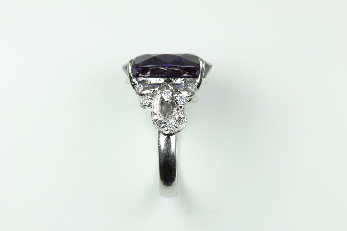 Sterling Silver Cubic Zirconia Ring