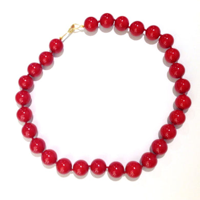 Composite Red Coral Necklace