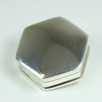Sterling Silver Hexagon Shaped Trinket Box