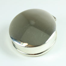 Sterling Silver Circular Shaped Trinket Box