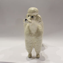 Vintage Beswick White Poodle Ceramic Figurine