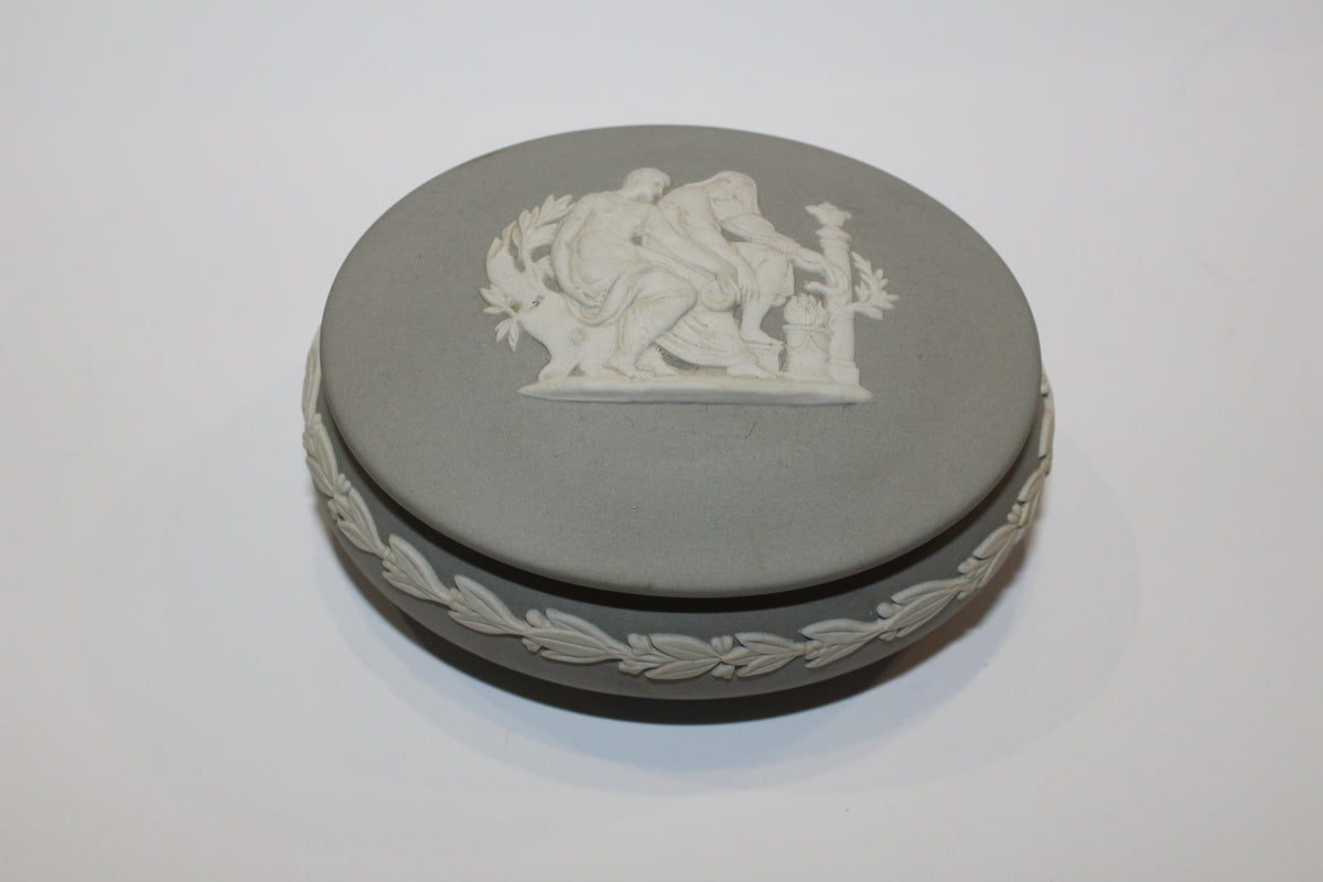 Wedgwood Jasperware Container Featuring Apollo