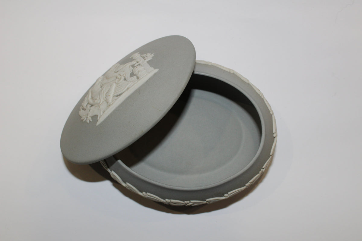 Wedgwood Jasperware Container Featuring Apollo