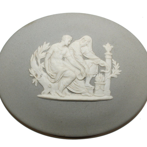 Wedgwood Jasperware Container Featuring Apollo