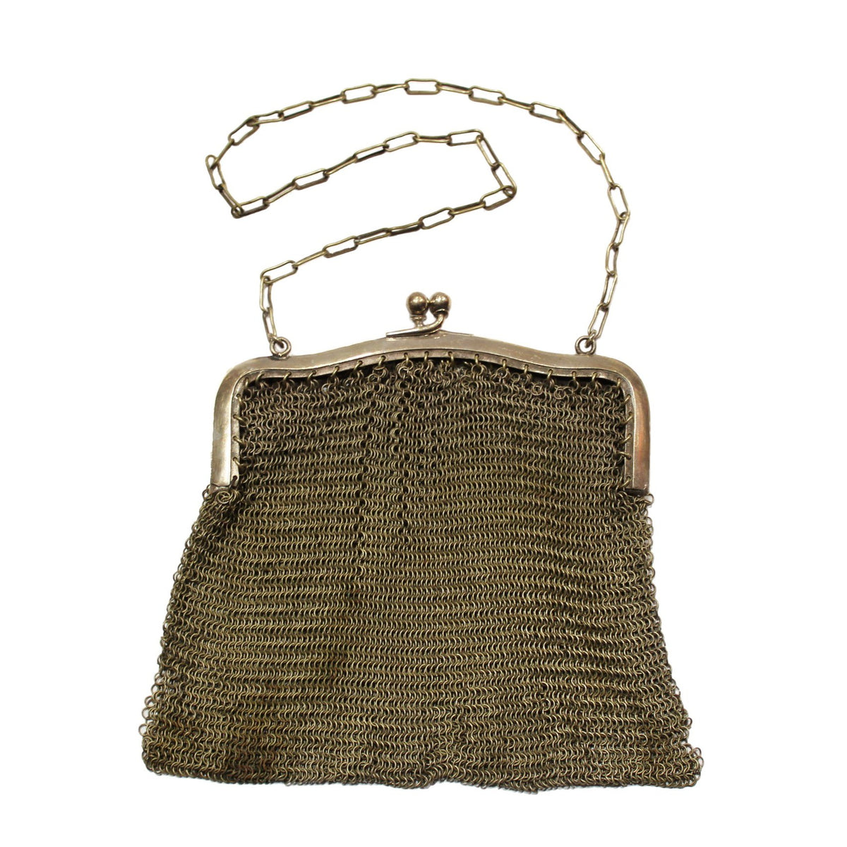 Antique Base Metal Chain Handbag