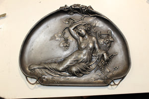 Pewter Art Nouveau Platter