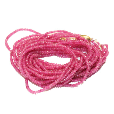 Ruby Multi-Strand Beaded Necklace
