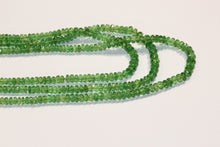 Natural 3 Strand Faceted Tsavorite Garnet Necklace