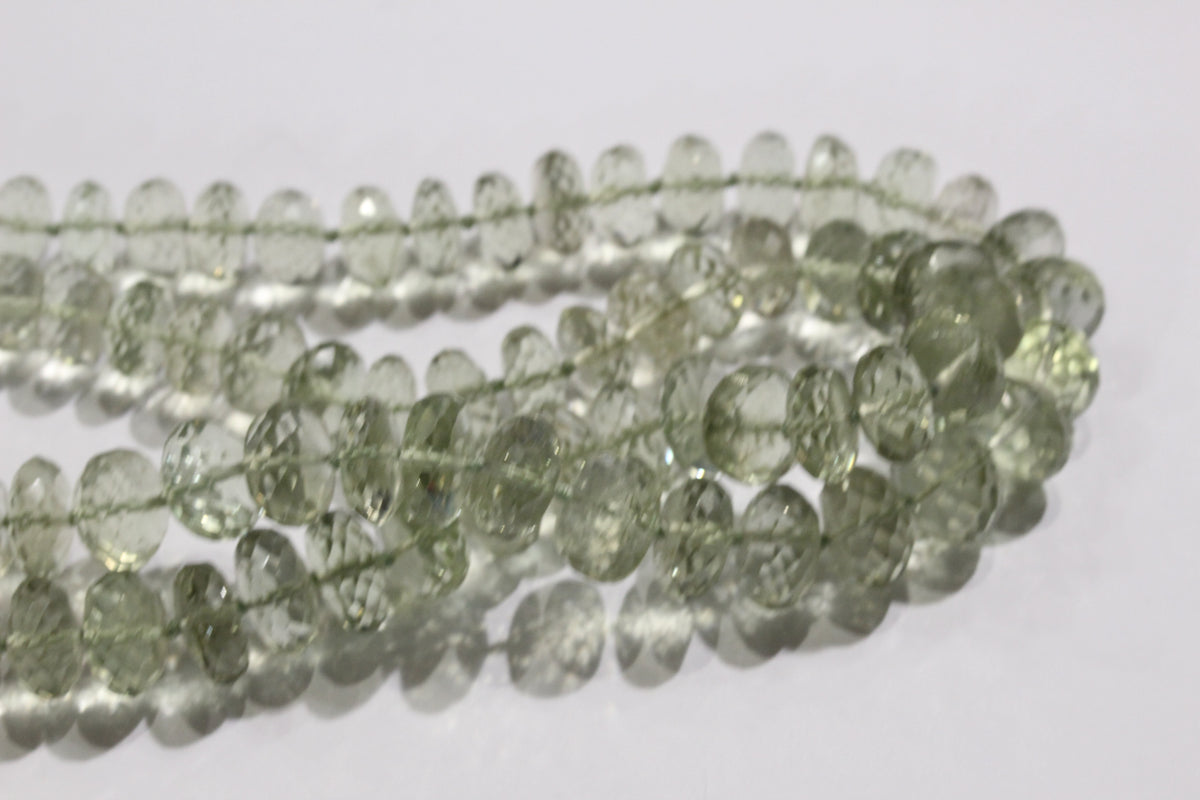 Natural Light Green Citrine Necklace