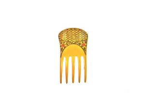 Vintage Celluloid Hair Comb with Crystals
